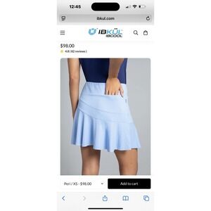 IBKUL M Hot Pink Athletic Skort Tennis Golf Activewear Skirt UPF 50+ Quick Dry